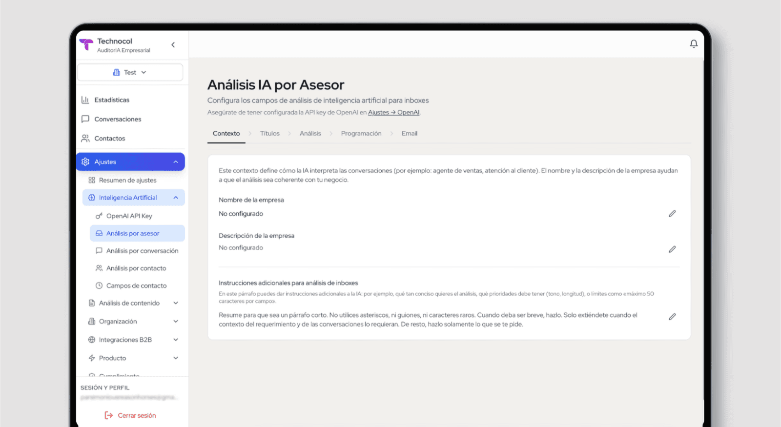Procol AsesorIA, Report View
