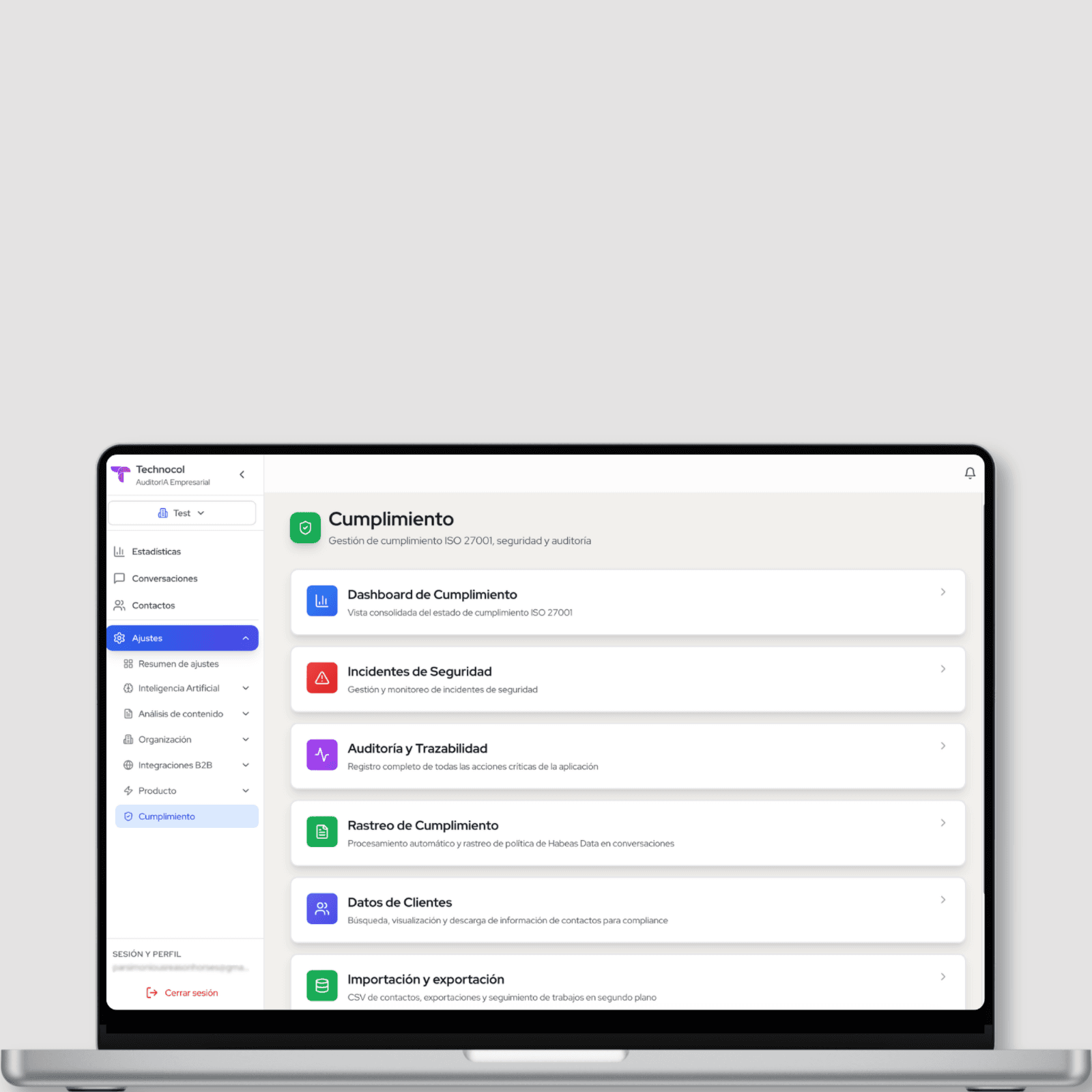 Procol AsesorIA, Dashboard