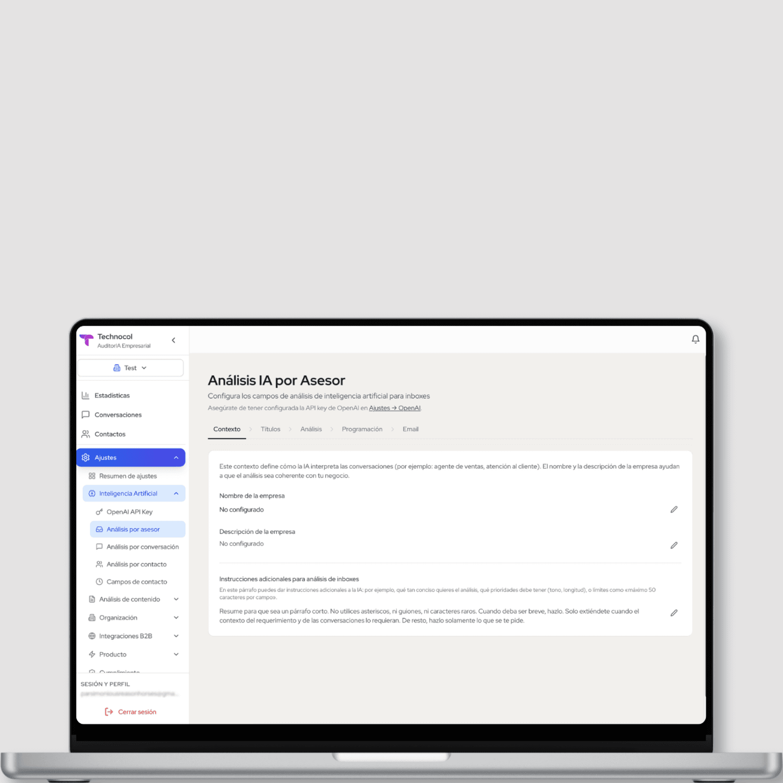 Procol AsesorIA, Report View